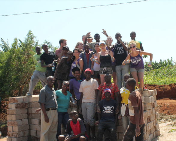 Henri with Rwanda youths